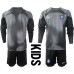 Cheap Brazil Goalkeeper Home Football Kit Children World Cup 2022 Long Sleeve (+ pants)